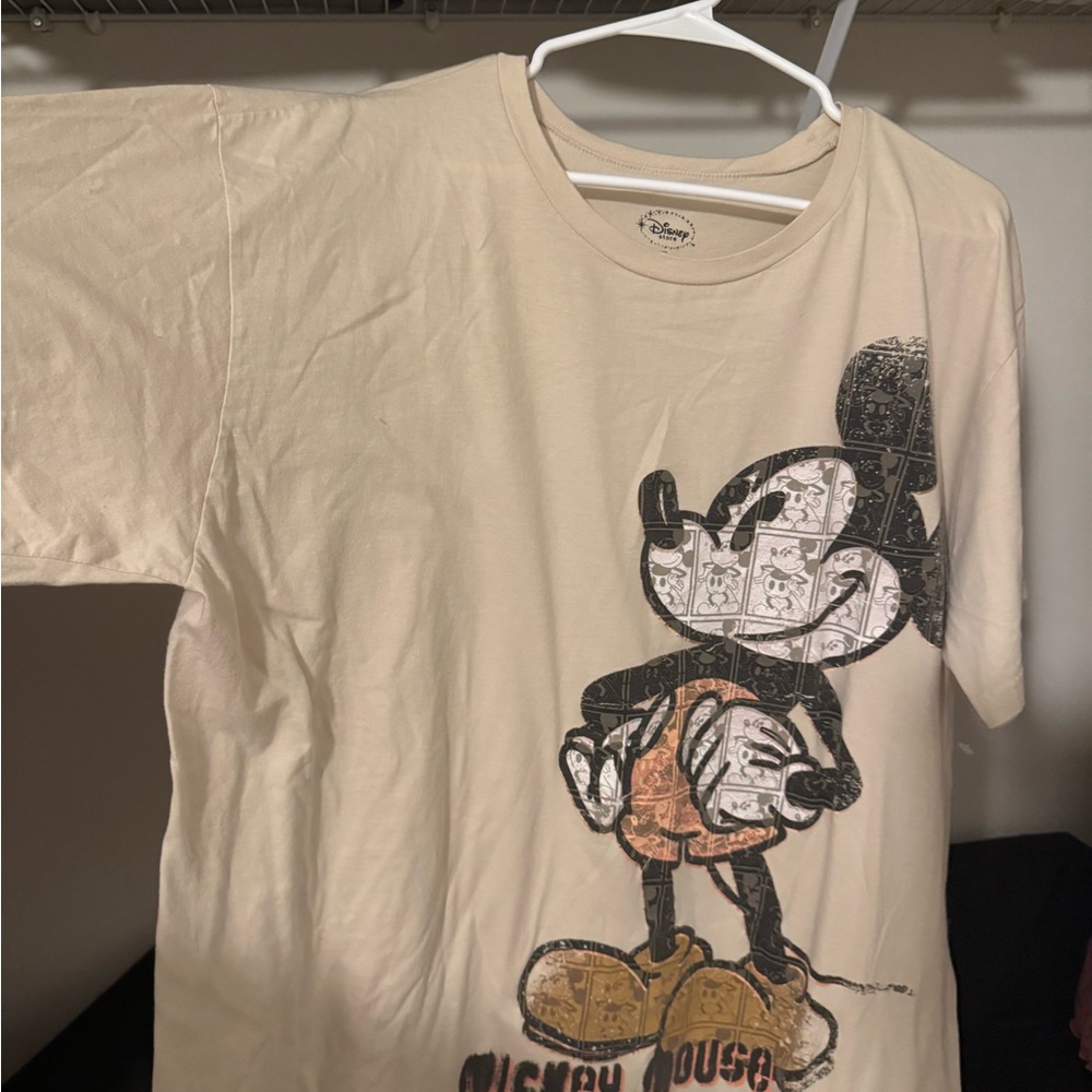 Disney Store Cream Cotton T-Shirt